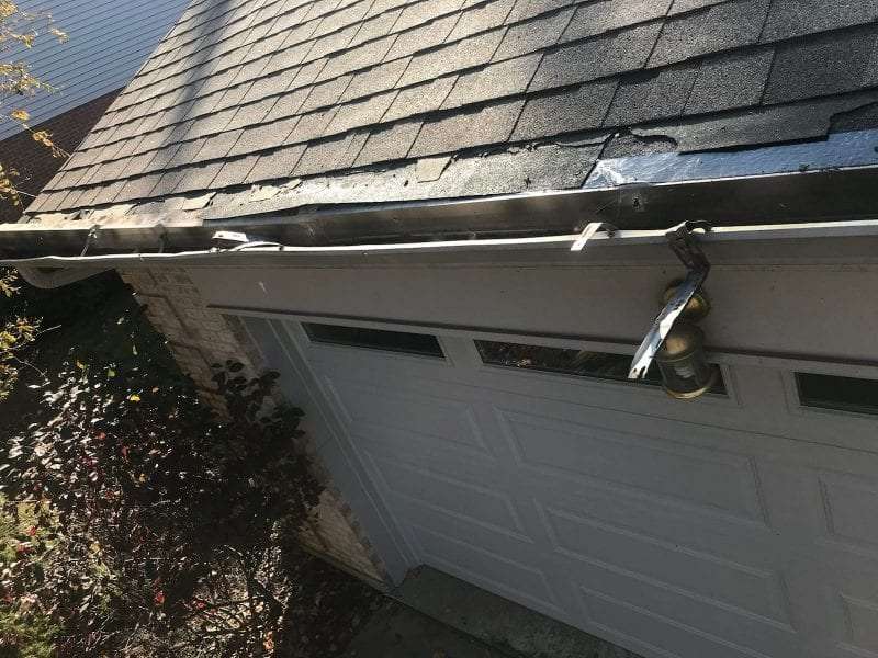 home with old gutters