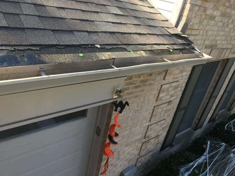 home with old gutters