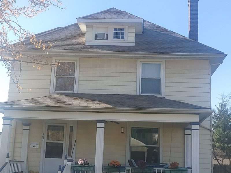 home with new roof
