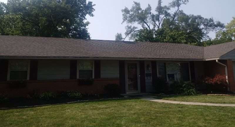 front shot of house with new roof