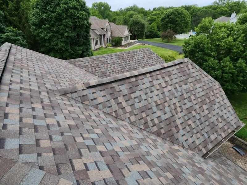 Home with new roof