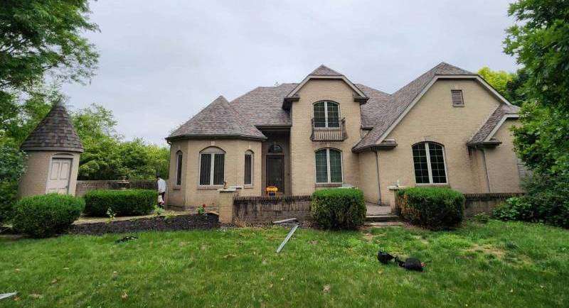 home with new roof