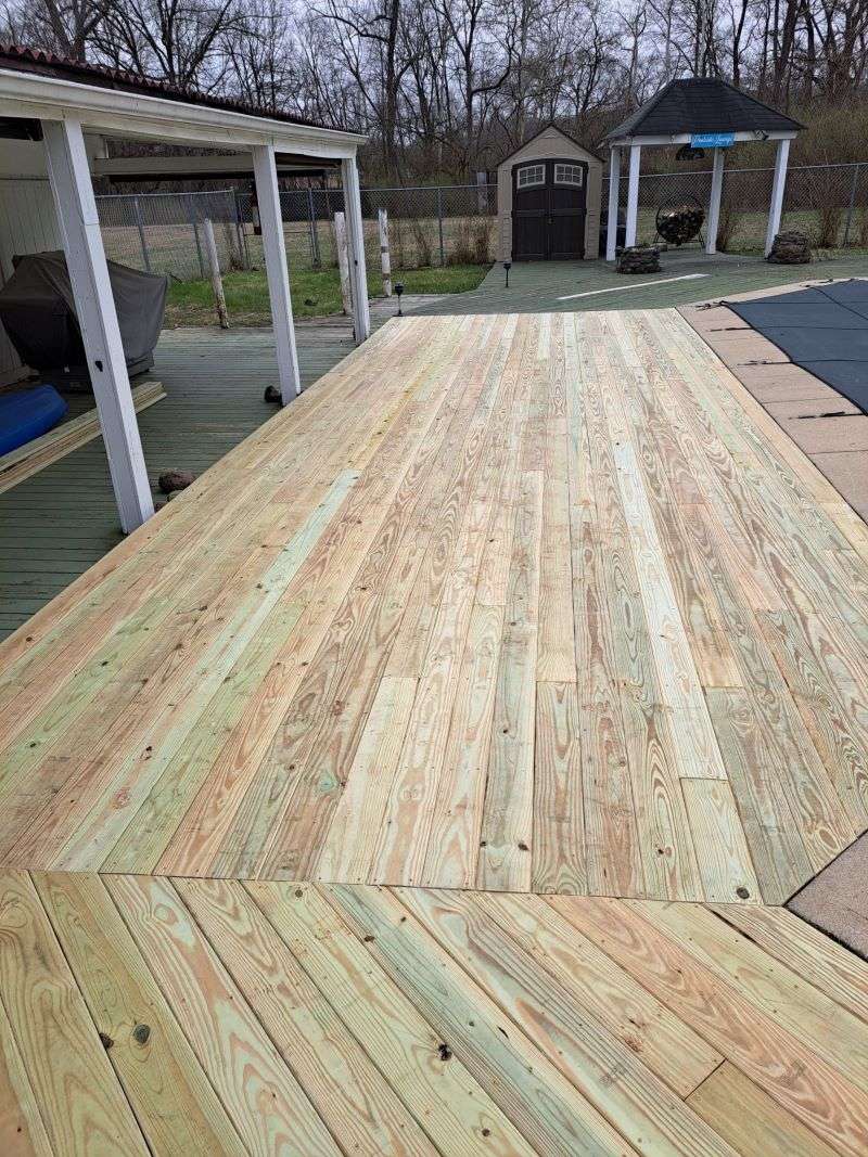 Deck after repair