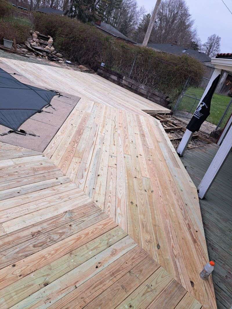 Deck after repair